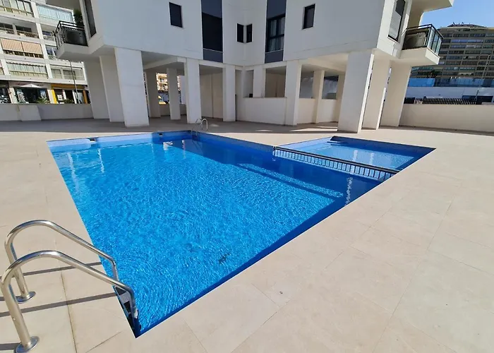A007 - Apartamento moderno con espectaculares vistas al mar en la playa del Arenal Bol de Calpe